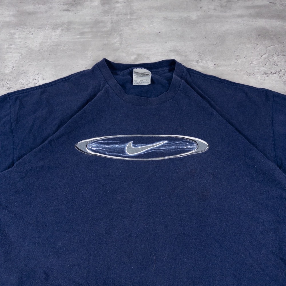 y2k nike shirt boxy lightning swoosh mens xxl - Picture 3 of 6